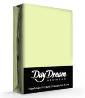 Day Dream Hoeslaken Katoen Lime Groen-90 x 200 cm - thumbnail