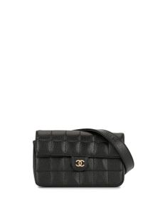 CHANEL Pre-Owned sac banane Choco Bar - Noir