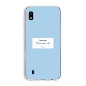 Reminder: Samsung Galaxy A10 Transparant Hoesje