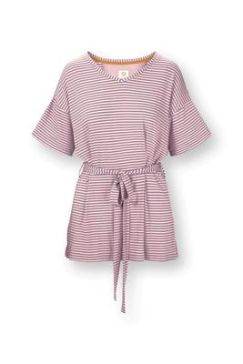 Pip Studio Tonya Top Korte Mouw Little Sumo Stripe Lila S