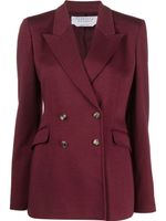 Gabriela Hearst blazer en laine mélangés à boutonnière croisée - Rouge - thumbnail