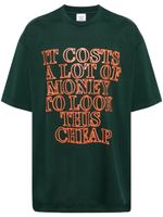 VETEMENTS t-shirt en coton à slogan imprimé - Vert - thumbnail