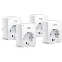 TP-Link tapo p110 (4-pack) mini smart wifi-stopcontact schakel stekkerdoos (wit, 4 stuks)