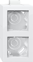 Gira E2 opbouwrand 2-voudig zuiverwit glanzend 106229 met adapter CS25 en P25