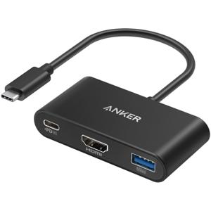 Anker PowerExpand 3-in-1 USB-C PD Hub USB Hub Zwart