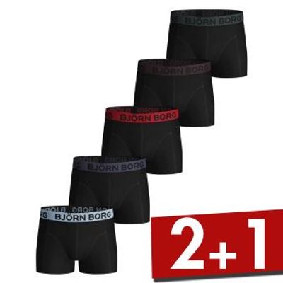 BjÃ¶rn Borg 5 stuks Cotton Stretch Shorts For Boys 2035 * Actie *