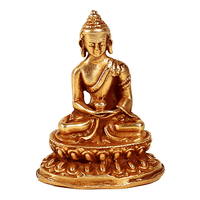 Minibeeldje Amitabha Goudkleurig - 5 cm
