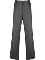 Dolce & Gabbana pleat-detail straight-leg trousers - Gris - thumbnail