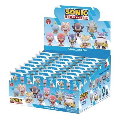 Sonic the Hedgehog PVC Bag Clips Flocking Series 5 Display (24)