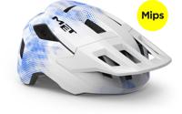 Met shelter youth mips white blue/matt (52-56 cm) - youth mtb hel