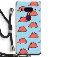 Dinosawrr: HTC U12+ Transparant Hoesje met koord