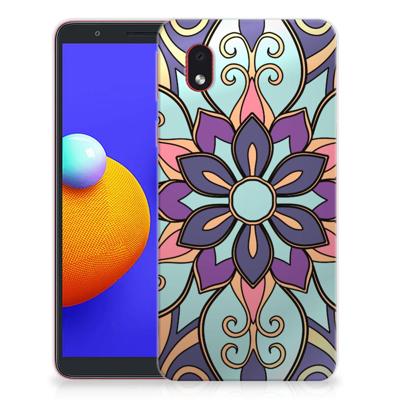 Samsung Galaxy A01 Core | TPU Case | Purple Flower
