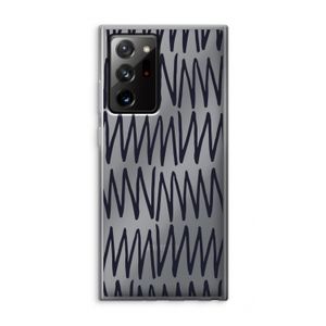 Marrakech Zigzag: Samsung Galaxy Note 20 Ultra / Note 20 Ultra 5G Transparant Hoesje