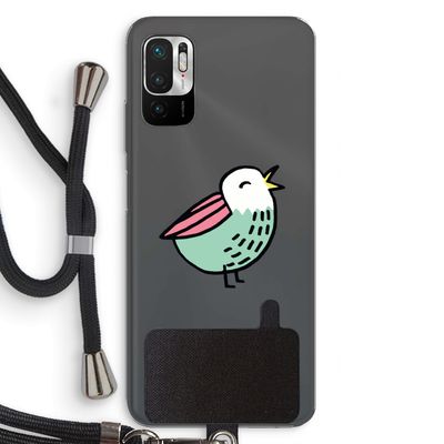 Birdy: Xiaomi Redmi Note 10 5G Transparant Hoesje met koord