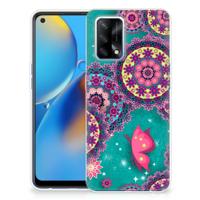 OPPO A74 4G | Hoesje maken | Cirkels en Vlinders