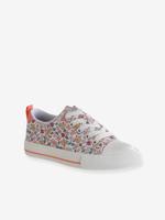 Stoffen decoratieve sneakers voor meisjes roze, bedrukt