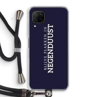 Blijve plakken in Negenduust: Huawei P40 Lite Transparant Hoesje met koord