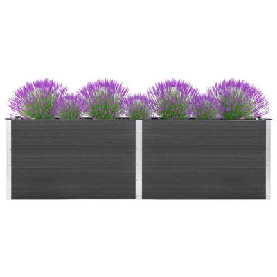 Plantenbak verhoogd 200x100x91 cm HKC grijs