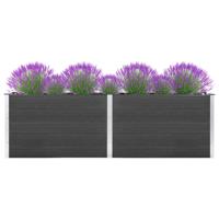 Plantenbak verhoogd 200x100x91 cm HKC grijs