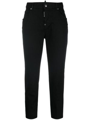 DSQUARED2 jean court à taille mi-haute - Noir