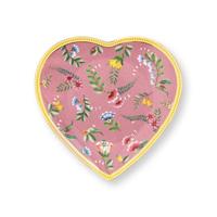 Plate heart La Majorelle Pink/ yellow 21.5 cm - thumbnail