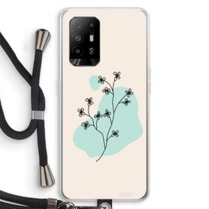 Love your petals: Oppo A94 5G Transparant Hoesje met koord