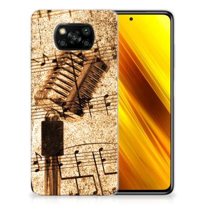 Xiaomi Poco X3 | Poco X3 Pro | Siliconen hoesje | met foto Bladmuziek