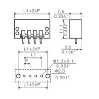 Weidmüller 1622200000 Male behuizing (board) BL/SL Totaal aantal polen: 19 Rastermaat: 3.50 mm Inhoud: 20 stuk(s)