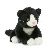 Pluche poes knuffeltje - 18 cm - kat/katten - speelgoed knuffels