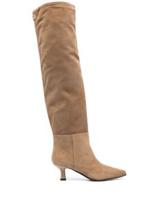 3juin bottes Bea Touch 70mm en daim - Marron