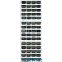 BS8214 - PANEELLABELS ZWARTE ACHTERGROND