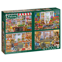 Your Favourite Shops Puzzel 4x 1000 Stukjes