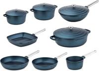 Westinghouse Pannenset Performance blauw - complete pannenset - inductie en alle andere warmtebronnen - 8 Delig