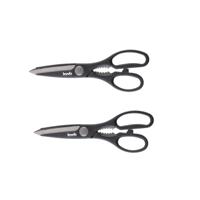 Kwb Huishoudschaar - 2x - 21,5 cm - RVS - linkshandig en rechtshandig - hobbyscharen / textielschaar