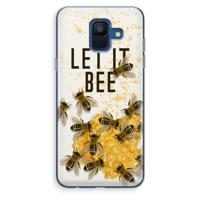 Let it bee: Samsung Galaxy A6 (2018) Transparant Hoesje - thumbnail