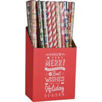 Kerst inpakpapier/cadeaupapier - set van 3x rollen - 150 x 70 cm - kerstprint