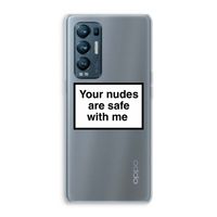 Safe with me: Oppo Find X3 Neo Transparant Hoesje Safe with me: Oppo Find X3 Neo Transparant Hoesje