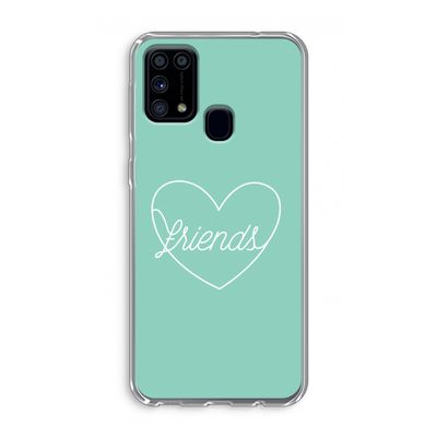 Friends heart pastel: Samsung Galaxy M31 Transparant Hoesje