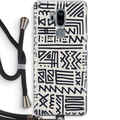 Marrakech print: LG G7 Thinq Transparant Hoesje met koord
