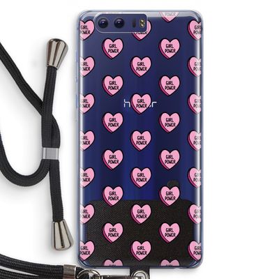 GIRL POWER: Honor 9 Transparant Hoesje met koord