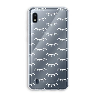 Wimpers: Samsung Galaxy A10 Transparant Hoesje