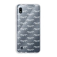 Wimpers: Samsung Galaxy A10 Transparant Hoesje