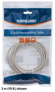 Intellinet 336765 RJ45 Netwerkkabel, patchkabel CAT 6 U/UTP 5.00 m Grijs 1 stuk(s)