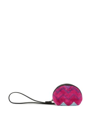 Missoni Home porte-monnaie à motif zig-zag - Rose