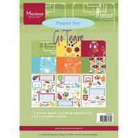 Marianne Design • paper set go team by marleen