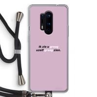 uzelf graag zien: OnePlus 8 Pro Transparant Hoesje met koord