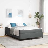 Boxspring bed Donkergrijs en Zwart 140 x 190 cm