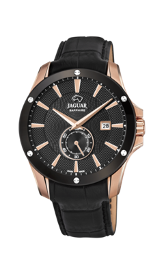 Horlogeband Jaguar j882 Leder Zwart