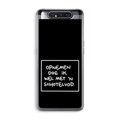 Schotelvod: Samsung Galaxy A80 Transparant Hoesje