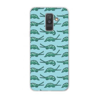 Kroko: Samsung Galaxy A6 Plus (2018) Transparant Hoesje